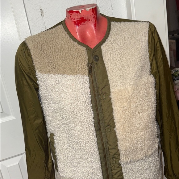 Mother The Inner Lining Faux Fur Color Block Jacket - Picture 3 of 6